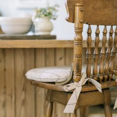 Casual Country Windowpane Check Chair Pad