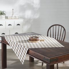 Casual Farmhouse Buffalo Check Table Topper
