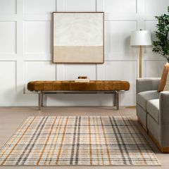 Casual Farmhouse Plaid Area Rug