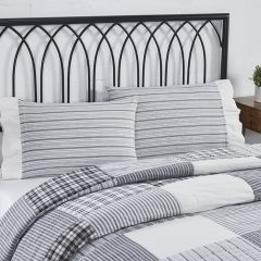 Casual Farmhouse Ticking Stripe Pillow Case Set of 2