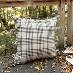 Casual Plaid Oversized Outdoor Pillow