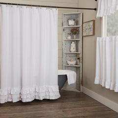 Casual Sophistication Ruffled Shower Curtain