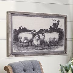 Vintage Inspired Sheep Wall Decor