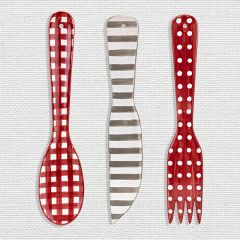 Berry Patch Cutlery Wall Decor Set of 3