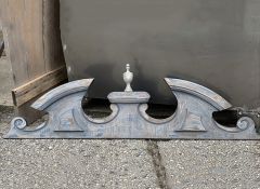 Painted Finial Topped Wall Decor