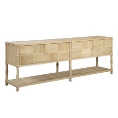 Orleans Oak Wood Console Cabinet