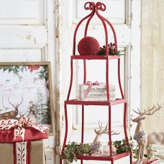 Tiered Iron Bright Hued Shelf