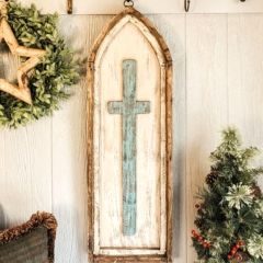 Wood Wall Cross Arch