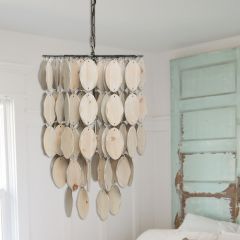 Draping Wood Pendant Light