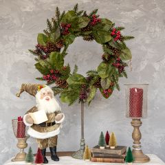 Cedar And Magnolia Christmas Wreath