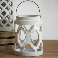 Cement Garden Candle Lantern