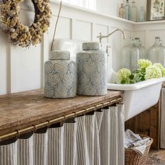 Ceramic Blue And White Ginger Jar