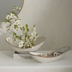 Ceramic Curved Serving Dish