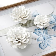 Ceramic Floral Wall Hanger Set of 3