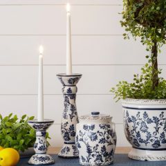 Ceramic Florals Candle Holder One of Each