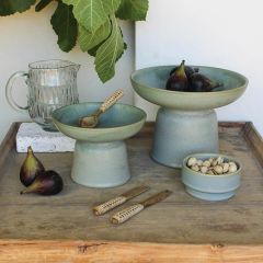 Ceramic Pedestal Display Bowl