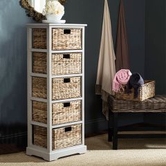 5 Basket Drawer Storage Tower
