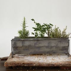 Distressed Finish Metal Trough