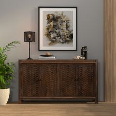 Chainmail Pattern 4 Door Sideboard