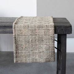 Chambray Modern Print Table Runner