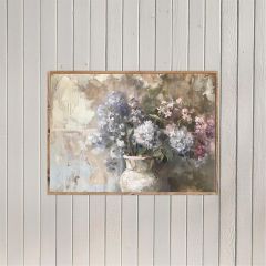 Charming Hydrangeas Printed Horizontal Canvas Art
