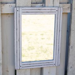 Charming Rustic Wood Frame Mirror