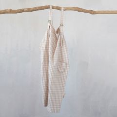 Check Pattern Cross Back Apron