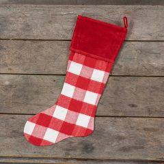 Checked Christmas Stocking