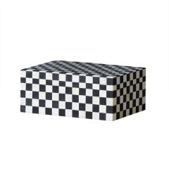 Checkered Bone Tile Trinket Box