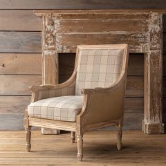 Checkered Cushion Side Chair