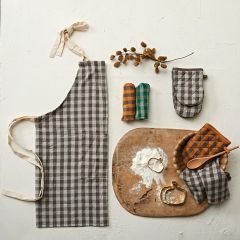 Checkered Farmhouse Cotton Apron
