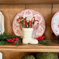 Chenille Mini Candy Cane Ornament Set of 12