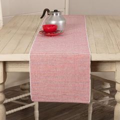 Cherry Ribbed Table Runner