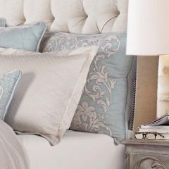 Chic Elegance Embroidered Velvet Euro Sham