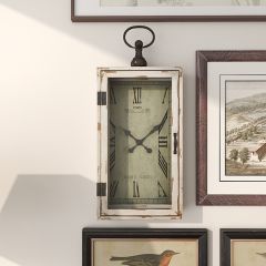 Chic Farmhouse Pocket Watch Wall Clock