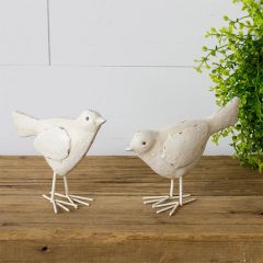 Chic Standing Bird Figures Set of 2