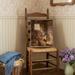Chicken Chores Boy Framed Wall Decor