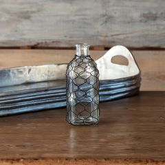 Chicken Wire Apothecary Bottle Jar Vase