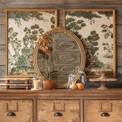 Chinois Print Framed Wall Decor Set of 2