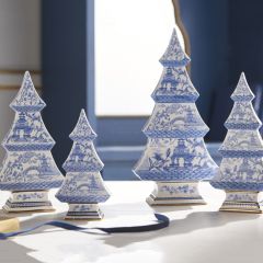 Chinoiserie Tree Figures Set of 2