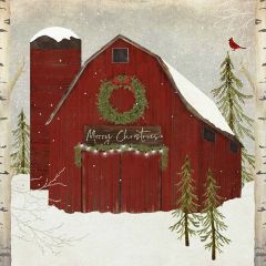 Christmas Barn Farmhouse Wall Art