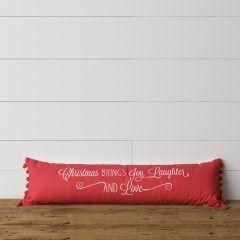 Christmas Brings Joy Decorative Lumbar Pillow