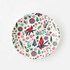 Christmas Cardinal Holiday Plate Collection Set of 4