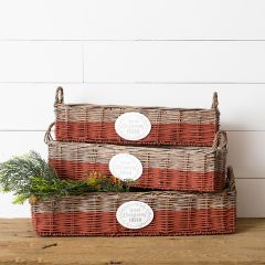 Christmas Cheer Basket Set of 3
