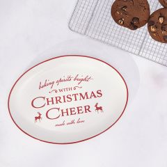Christmas Cheer Stoneware Serving Platter