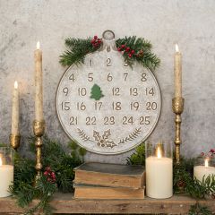 Christmas Countdown Metal Sign