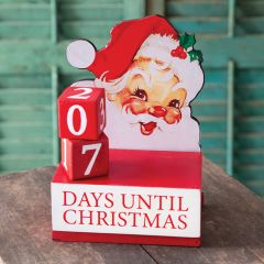 Christmas Countdown Santa with Blocks