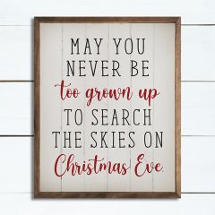 Christmas Eve Whimsical Wall Sign