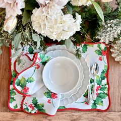 Christmas Holly Placemat Set of 4