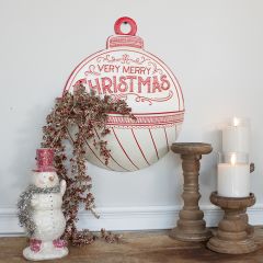 Christmas Ornament Metal Wall Pocket